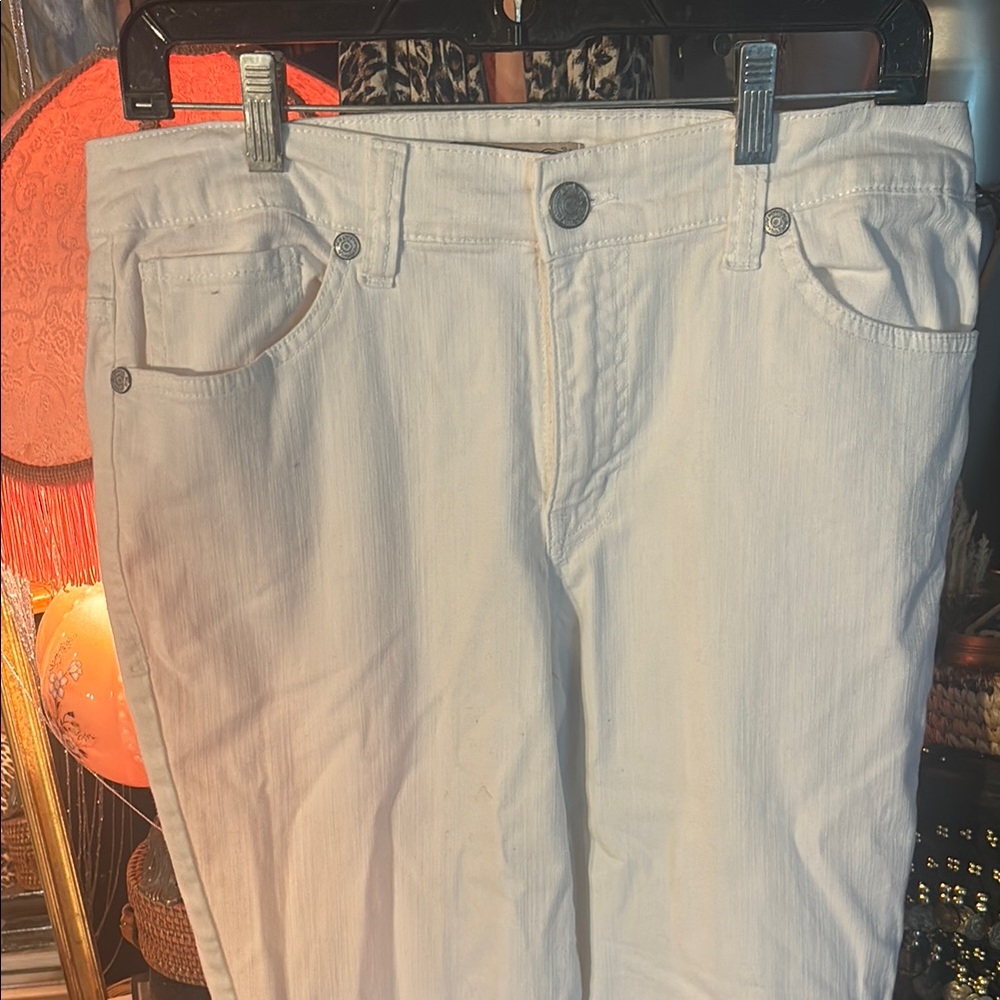 Women’s White Nine West Vintage America Jean capri - Classic Straight Fit